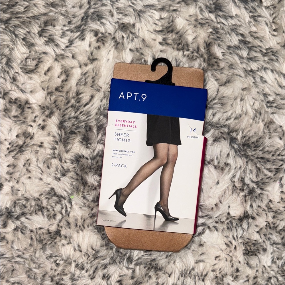 Apt. 9 Sheer Black Tights 1-Pack